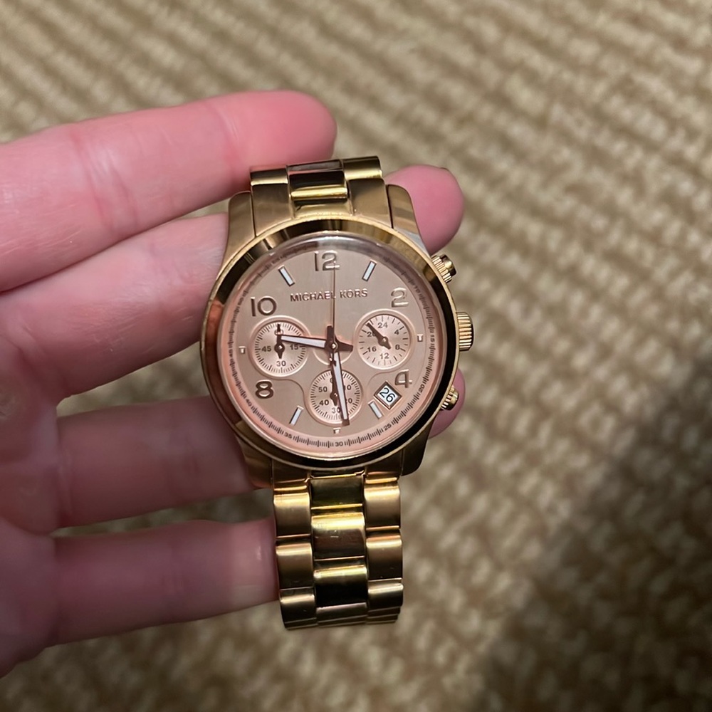 Rose gold Michael Kors watch